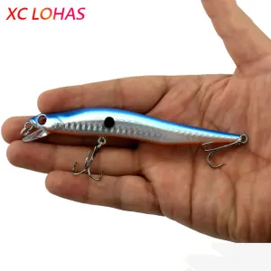 12cm 10g  Bent Minnow Fishing Lure Artificial Baits 3D Fish Eye Minow Lures Fake Bait High Imitation Swimbait Crankbait MI086