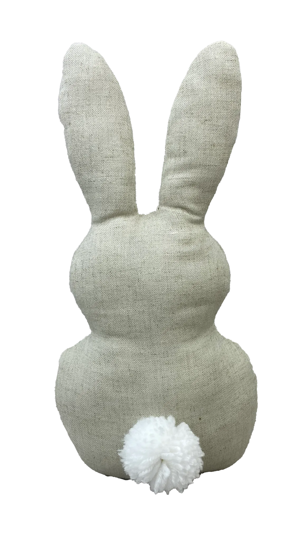 12" by 6.5" Natural Plush Bunny Pom Pom Tail 63252NAT