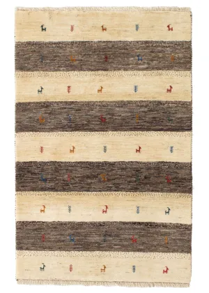 21st Century Gabbeh Rug - 3'2 x 4'11