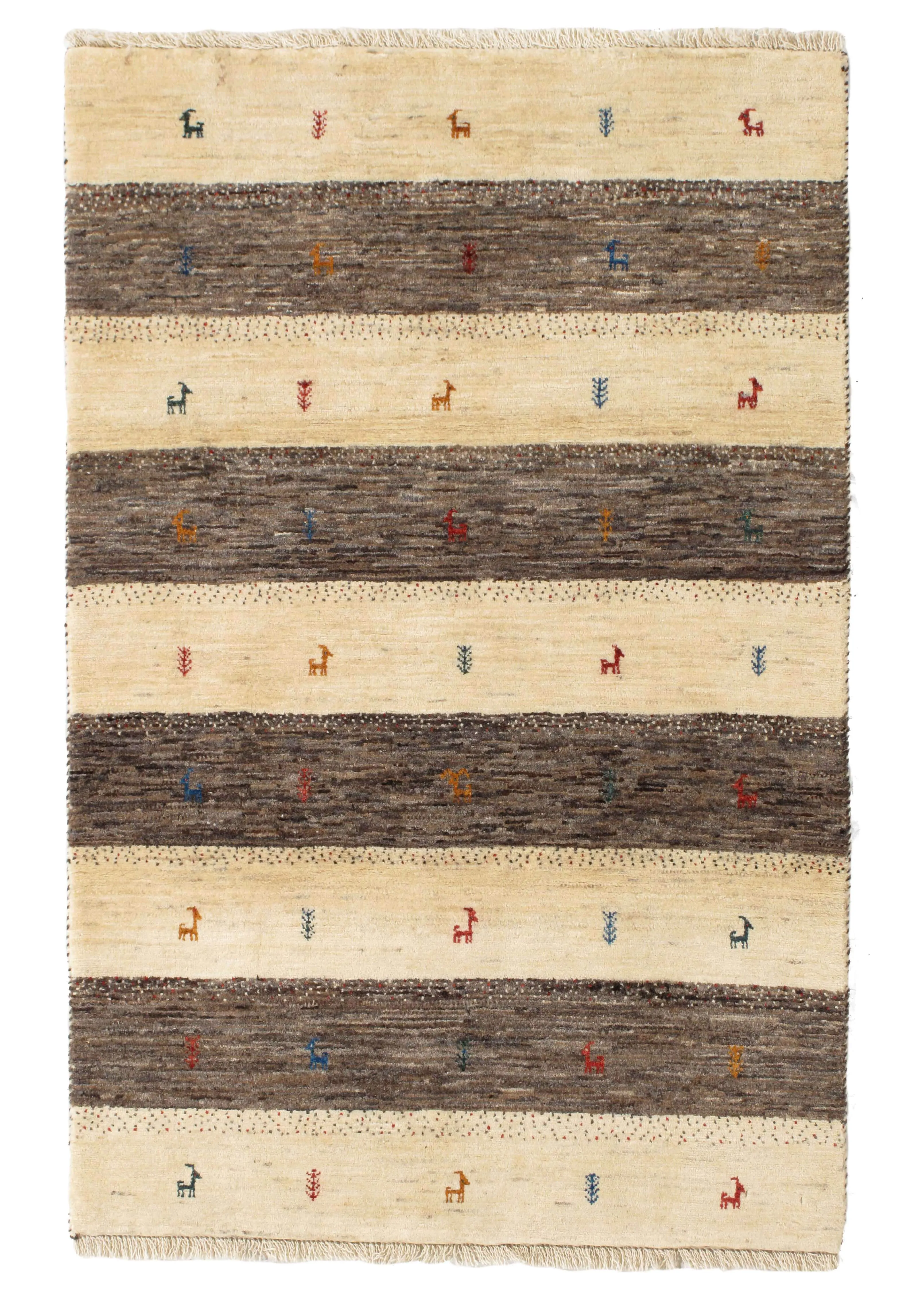 21st Century Gabbeh Rug - 3'2 x 4'11