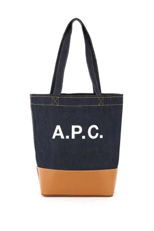 A.p.c. axelle denim small tote bag