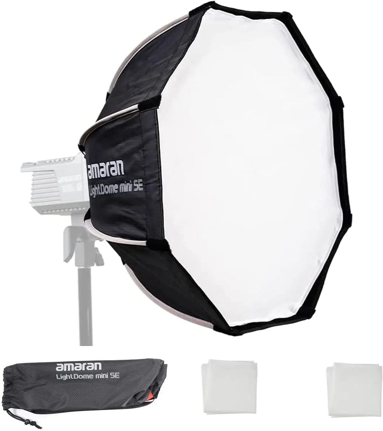 Aputure Amaran Light Dome Mini SE Softbox Universal Bowens Accessory Mount for Amaran 300c,Amaran 150c etc