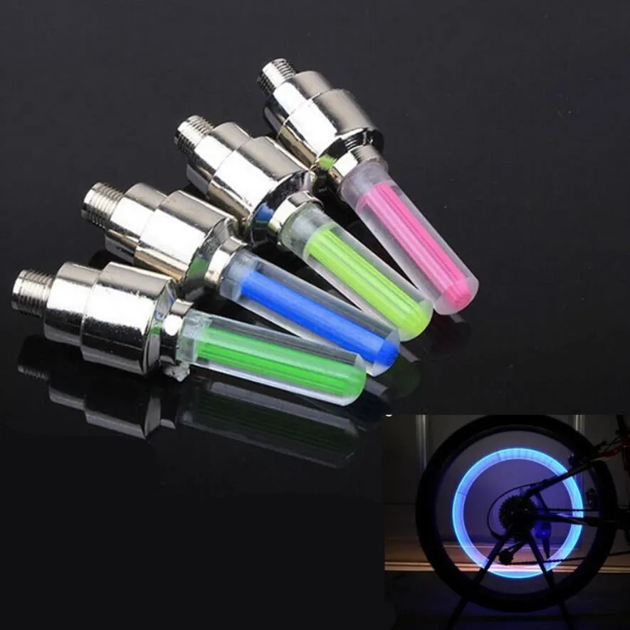 bike lights with no battery mountain road bike bicycle light lights LEDS Tyre Tire Valve Caps Wheel spokes LED Light BL0158