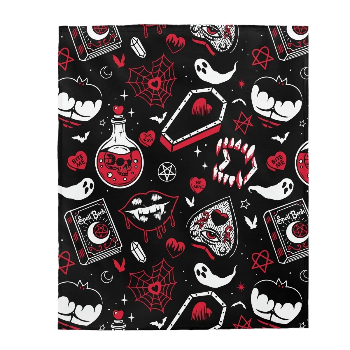 Bloody Vampire Velvet Plush Blanket