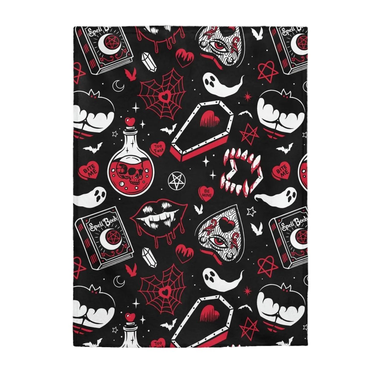 Bloody Vampire Velvet Plush Blanket