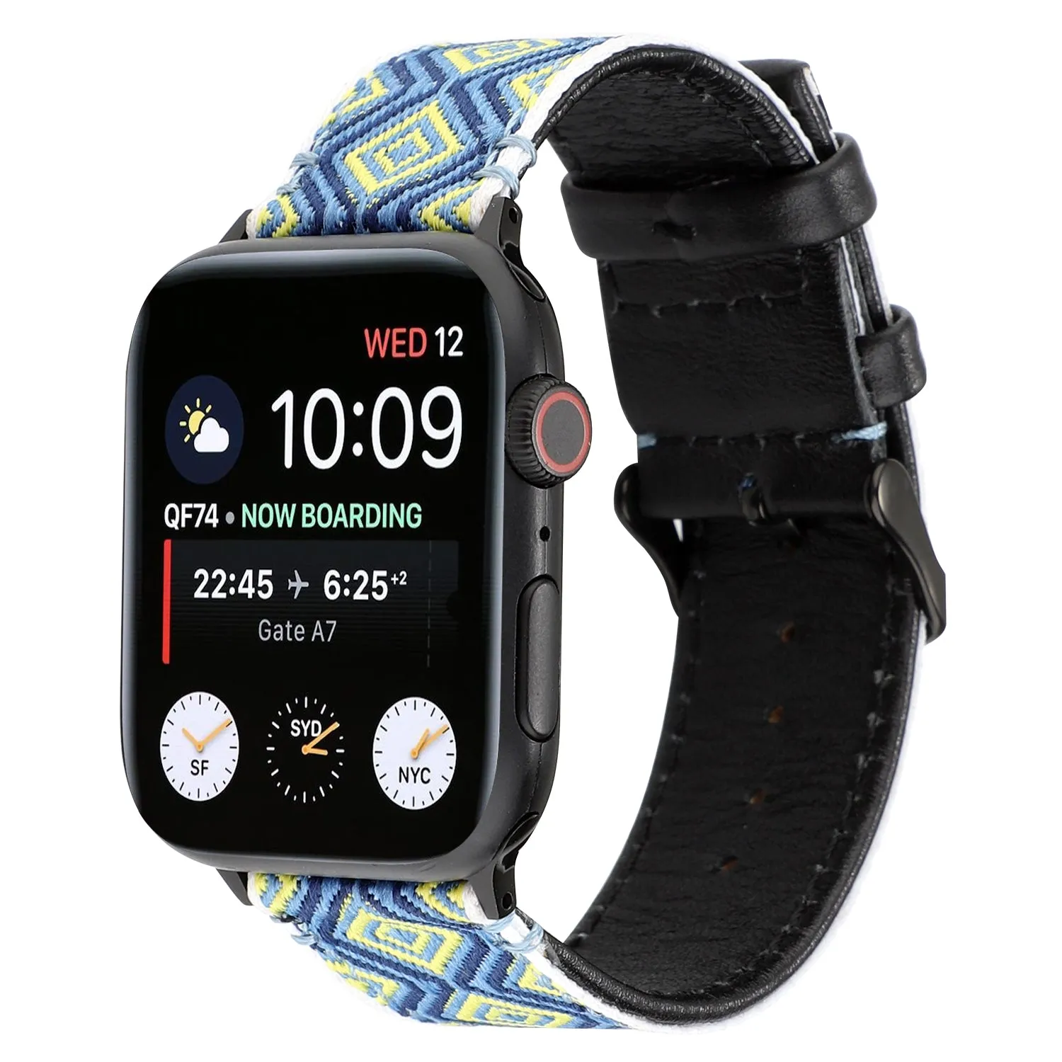 Boho-DreamWeave Leather Band For Apple Watch Multiple Colors Available