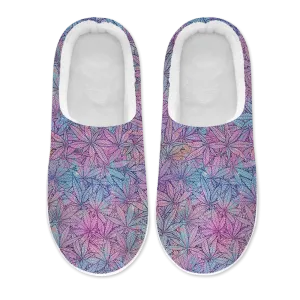 Cann~ Pattern Women's Plush Slippers