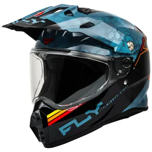 Fly Racing 2025 Trekker Kryptek Conceal Helmet Slate Black Red