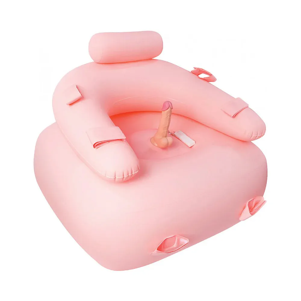 Get Down On It ''Inflatable Sex Cushion'' w/Vibrating Dildo