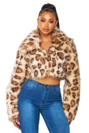 Hot & Delicious Women's Faux Fur Short Jacket