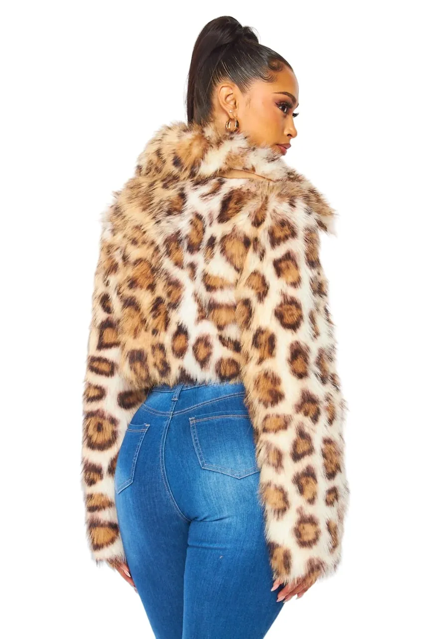 Hot & Delicious Women's Faux Fur Short Jacket