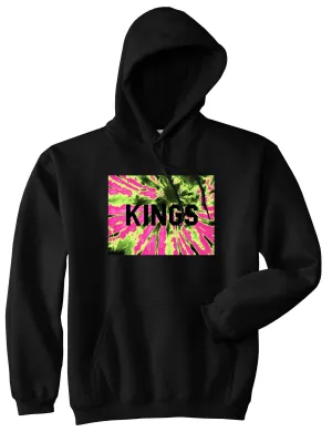 Kings Pink Tie Dye Logo Pullover Hoodie