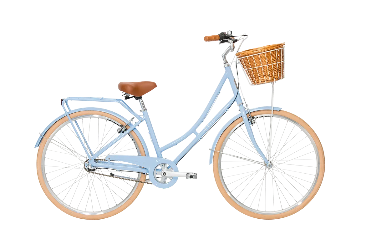 Ladies Deluxe Vintage Bike Sky Blue