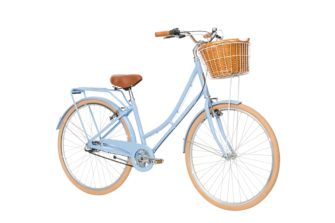 Ladies Deluxe Vintage Bike Sky Blue