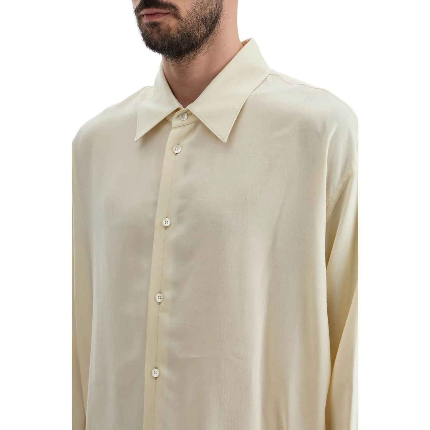 Lemaire loose fit wool blend shirt