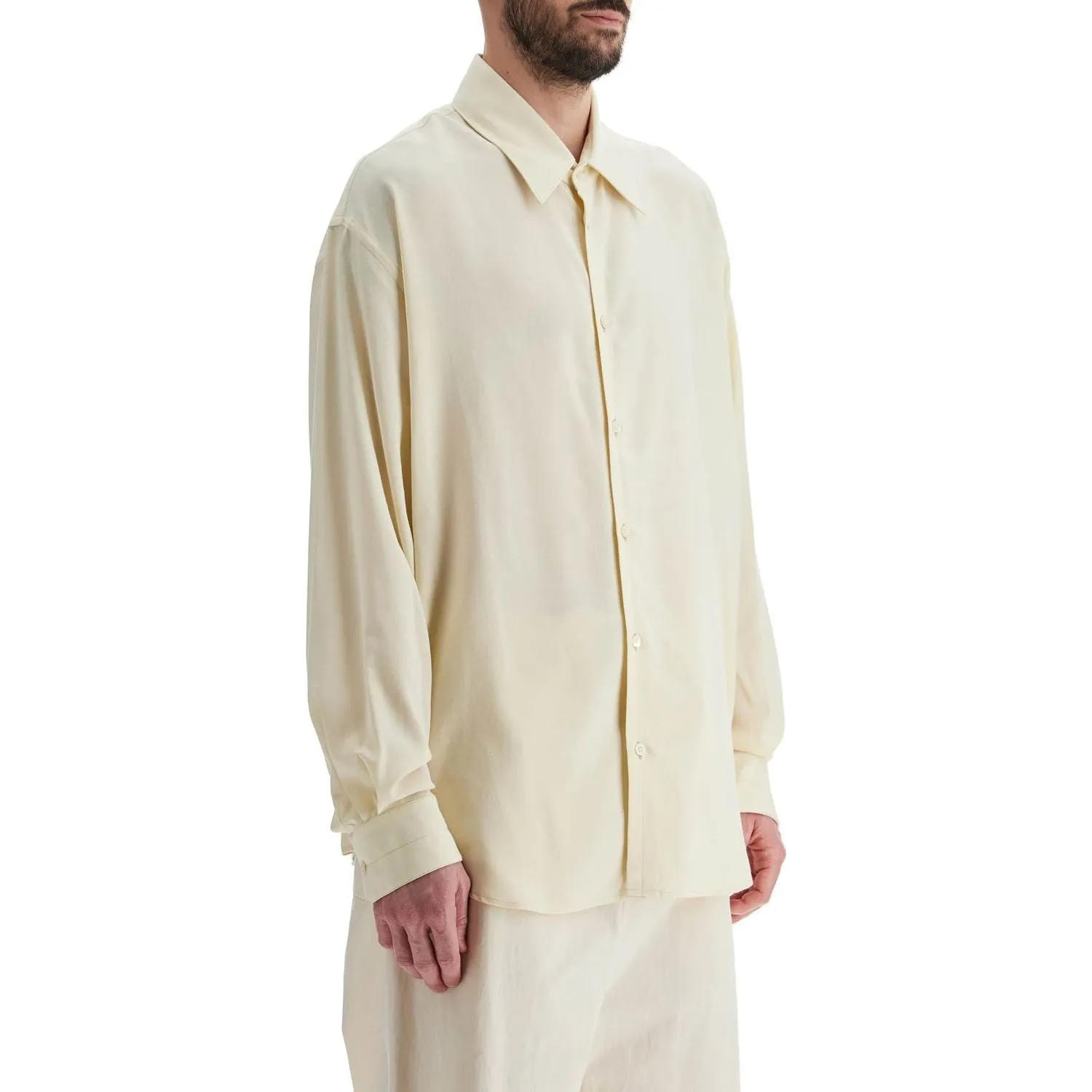 Lemaire loose fit wool blend shirt