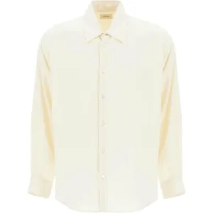 Lemaire loose fit wool blend shirt