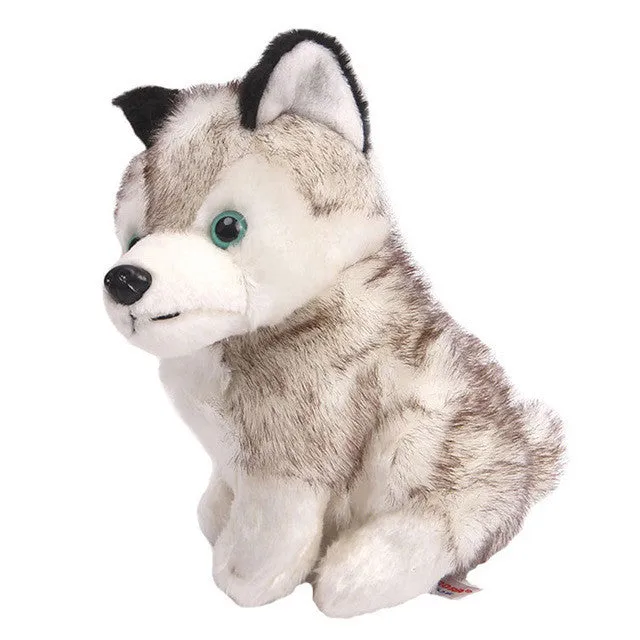 Lovely Simulation Husky Dog Stuffed Animals Plush Toys Cushions Gifts Plush Animals speelgoed FCI#