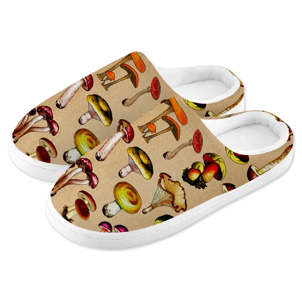 Magic Mushrooms Women's Plush Slippers