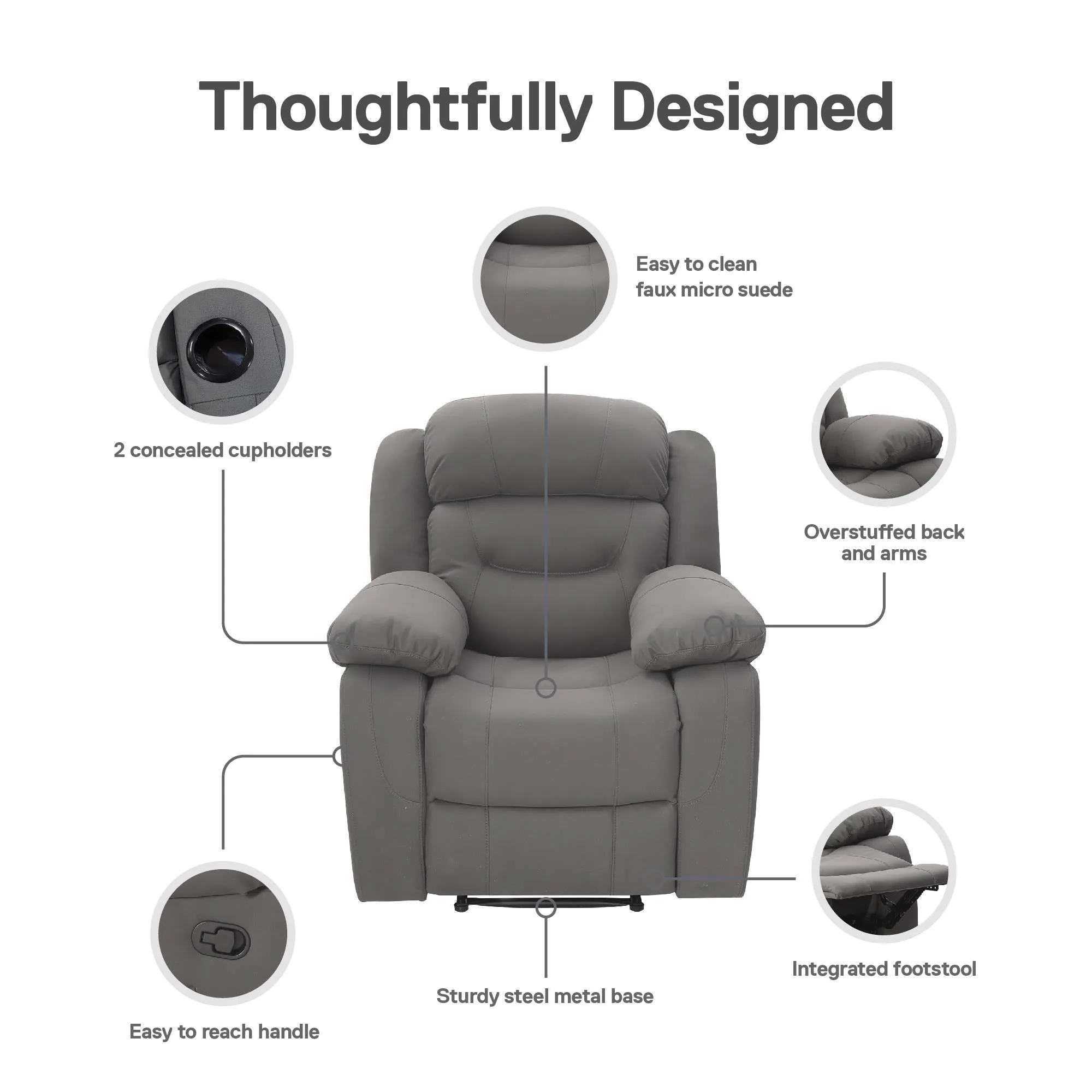 Miller Recliner with Cupholder