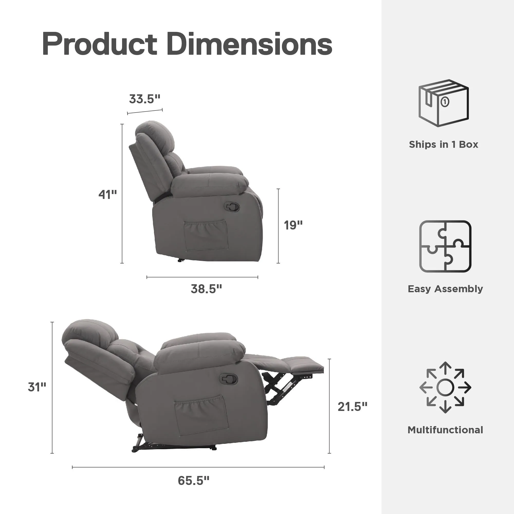 Miller Recliner with Cupholder