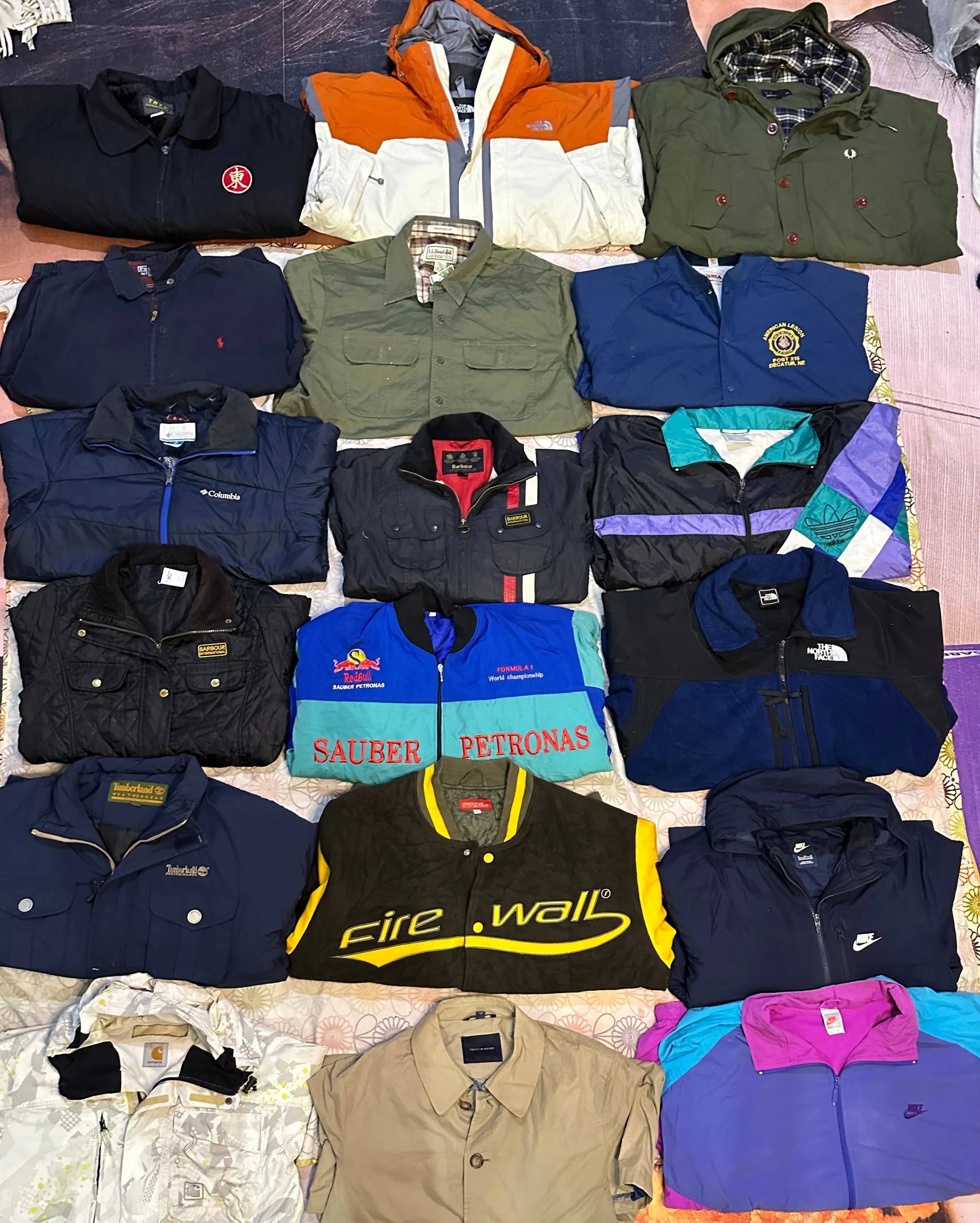 Mix branded vintage jackets