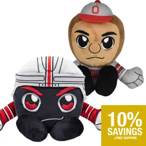 Ohio State Buckeyes Kuricha Bundle: Brutus & Buckeyes Puck Kuricha Plushies