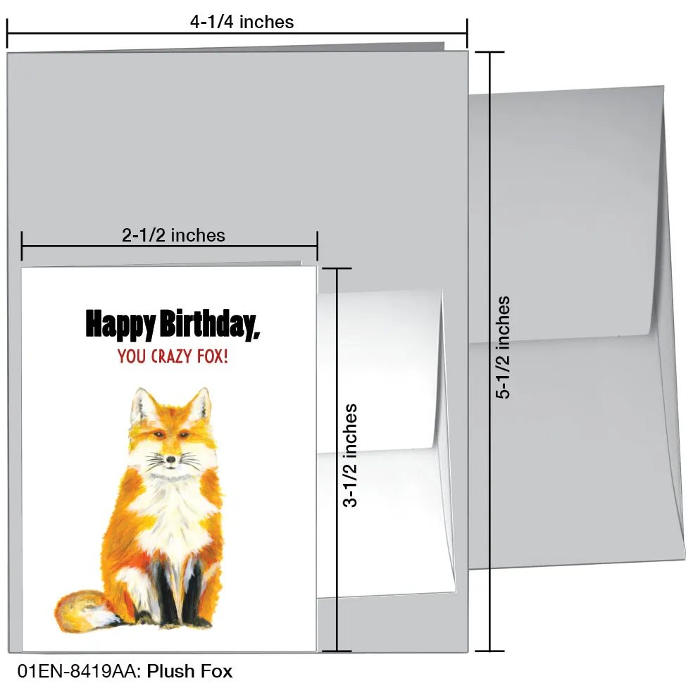 Plush Fox, Greeting Card (8419AA)