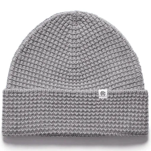 Reigning Champ Merino Wool Waffle Beanie Grey