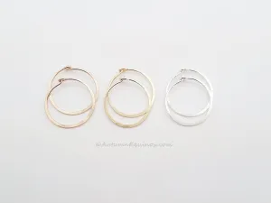 Small Hoop Earrings Sterling Silver Rose Gold