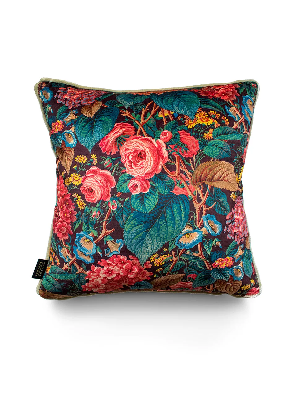 The Brambles 'Mulberry' Velvet Cushion