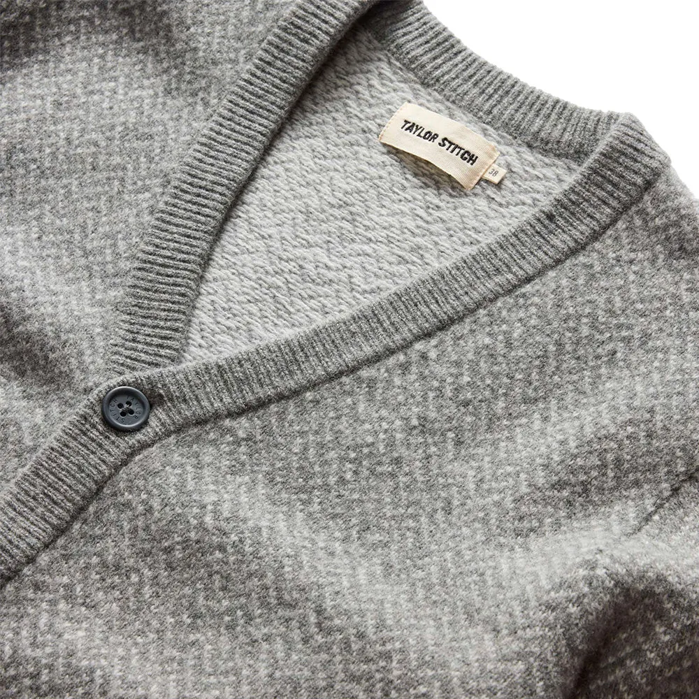 The Eddy Cardigan | Ash Herringbone