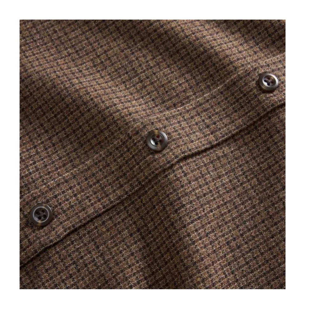 The Saddler Shirt | Burnt Caramel Check Wool