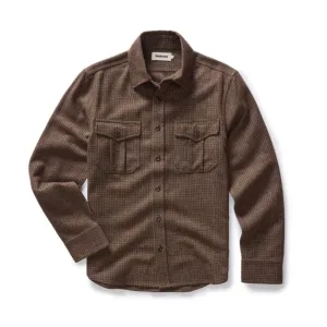 The Saddler Shirt | Burnt Caramel Check Wool