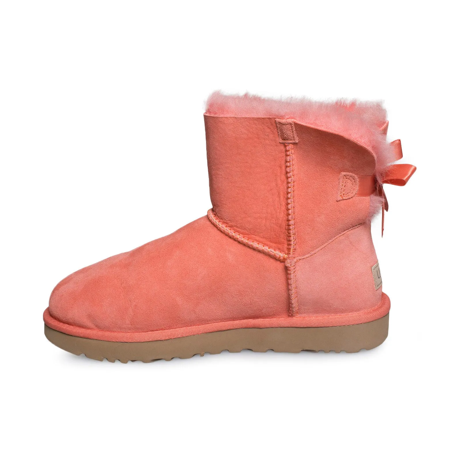 UGG Mini Bailey BOW II Vibrant Coral Boots - Women's