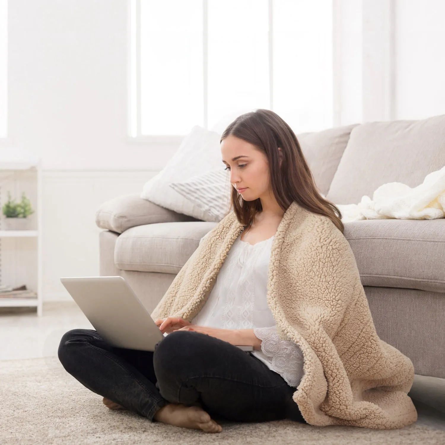 Westinghouse Electric Blanket Plush Sherpa