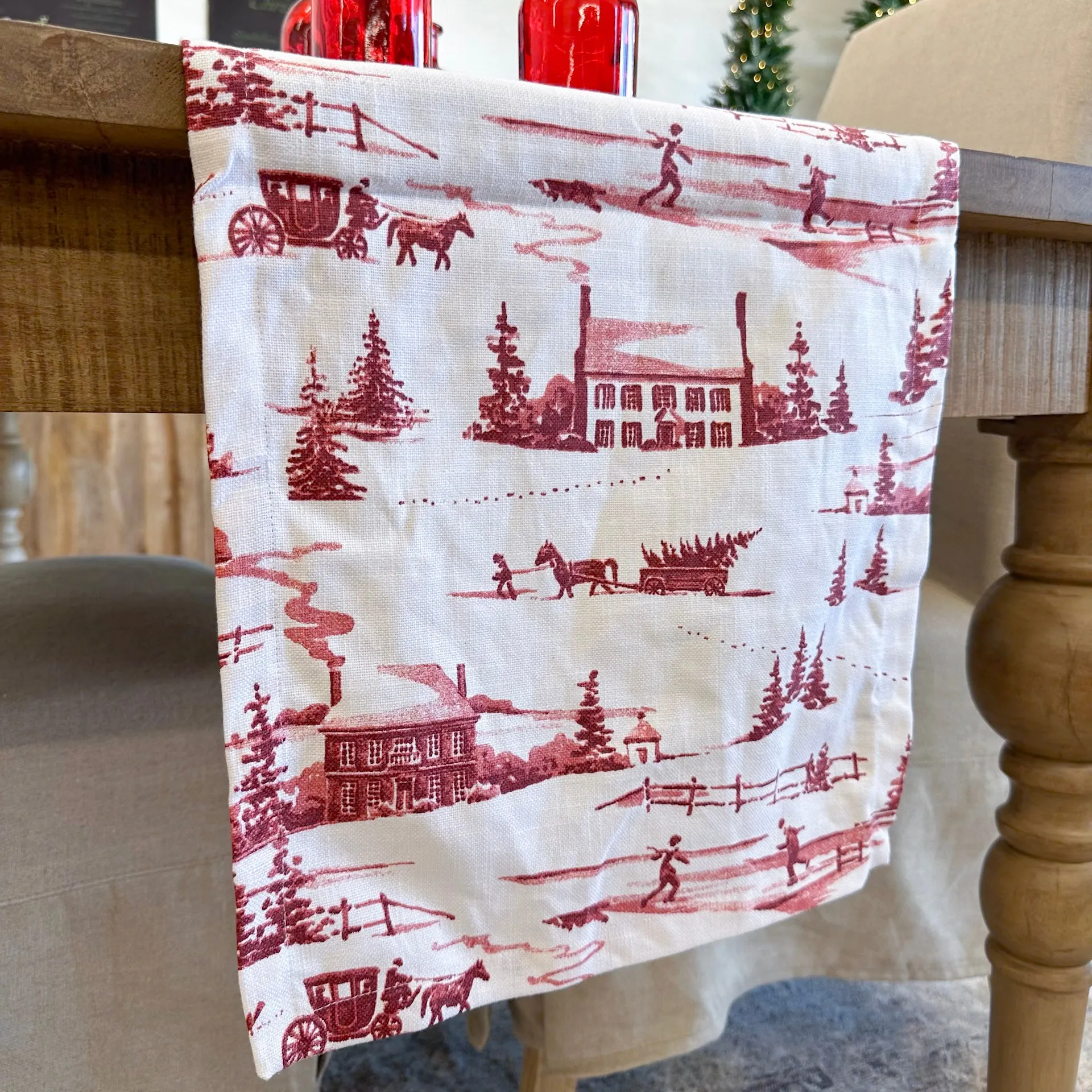 Winter Countryside Table Runner