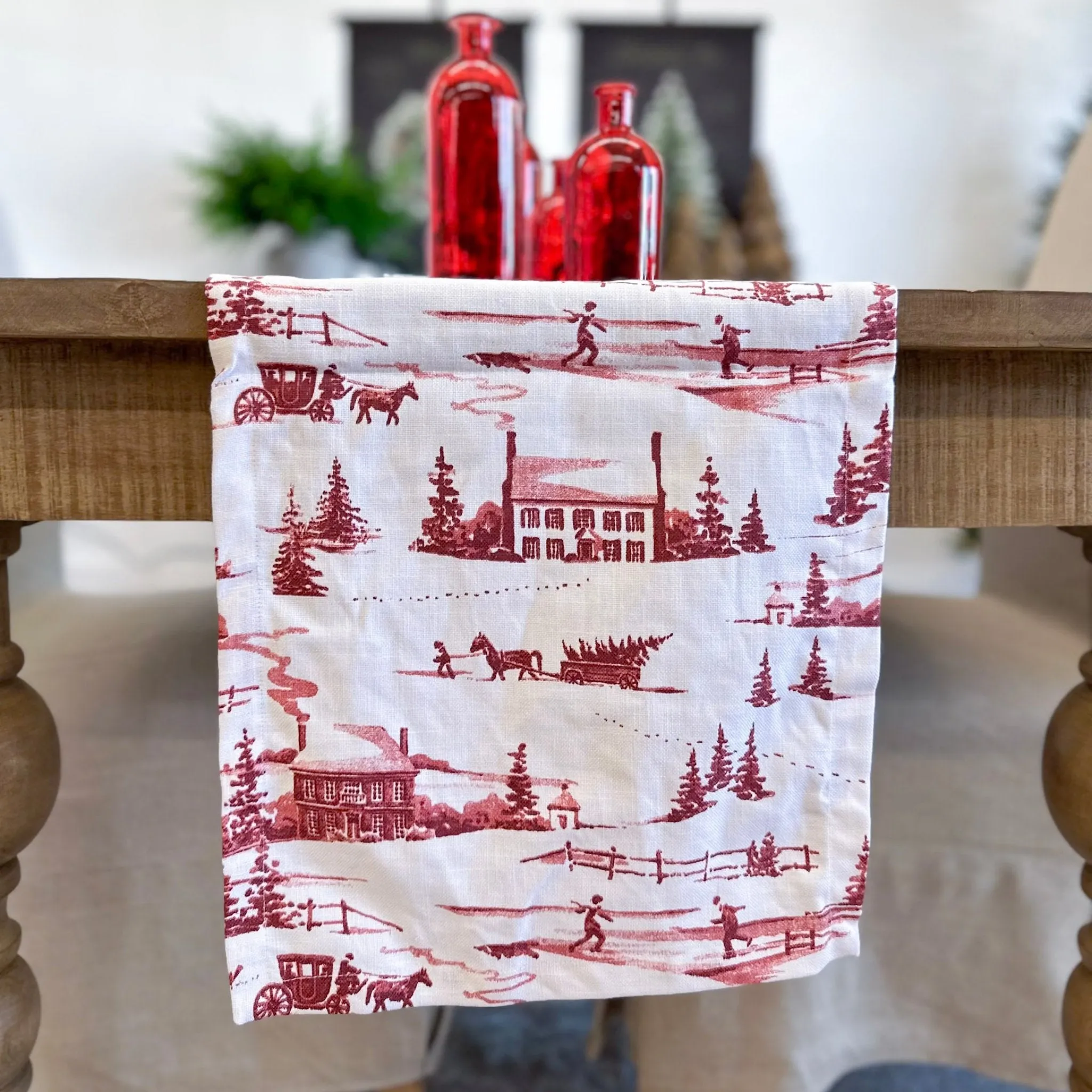 Winter Countryside Table Runner