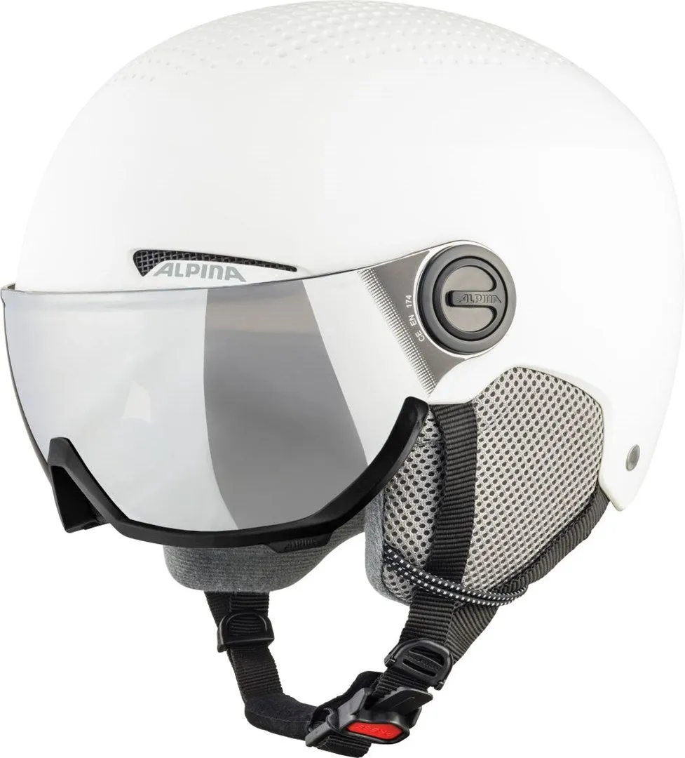 Winter Helmet Alpina Arber Visor Q-Lite White Matt 54-58