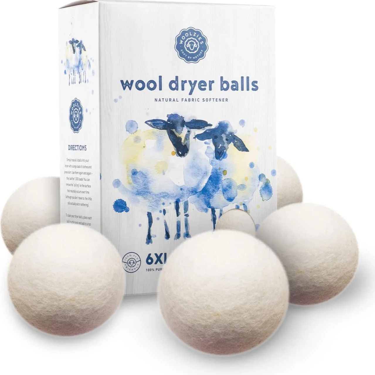 WOOLZIES DRYER BALLS 6PACK XL