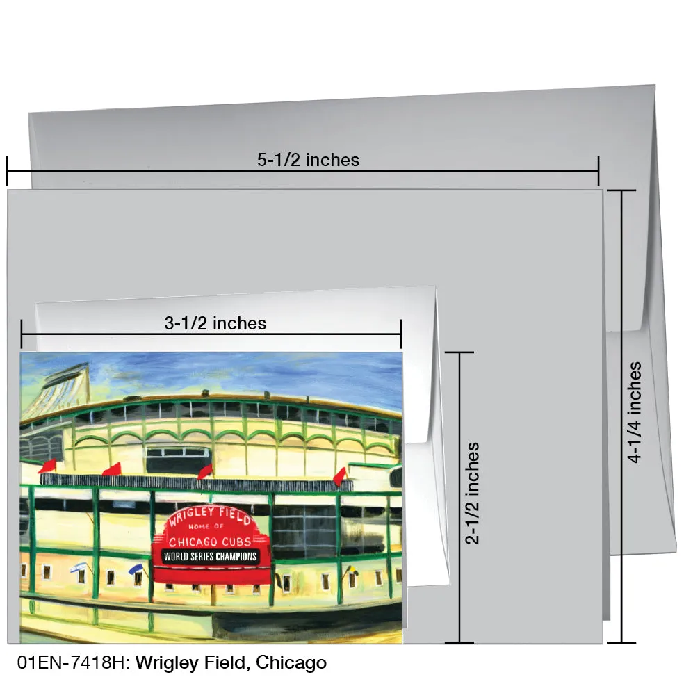 Wrigley Field, Chicago, Greeting Card (7418H)