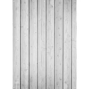 X-Drop Canvas Backdrop - White Narrow Planks (5' x 7')