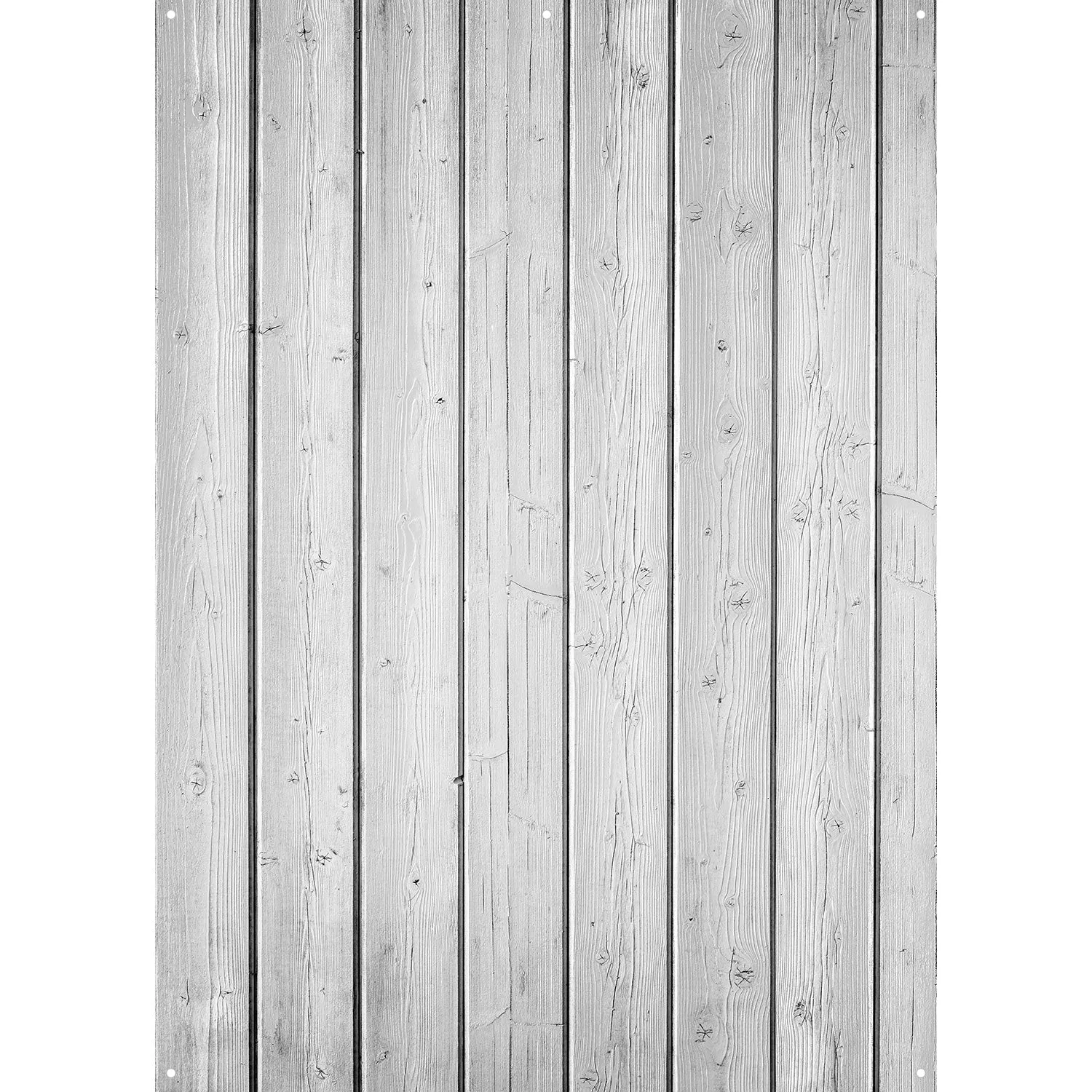 X-Drop Canvas Backdrop - White Narrow Planks (5' x 7')